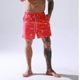 thumbnail image 5 of AXXD Men Shorts Zipper Pocket Summer Beach Pants Large Size Casual Loose Bermudas Shorts Printed Large Pants New Arrival, 5 of 9
