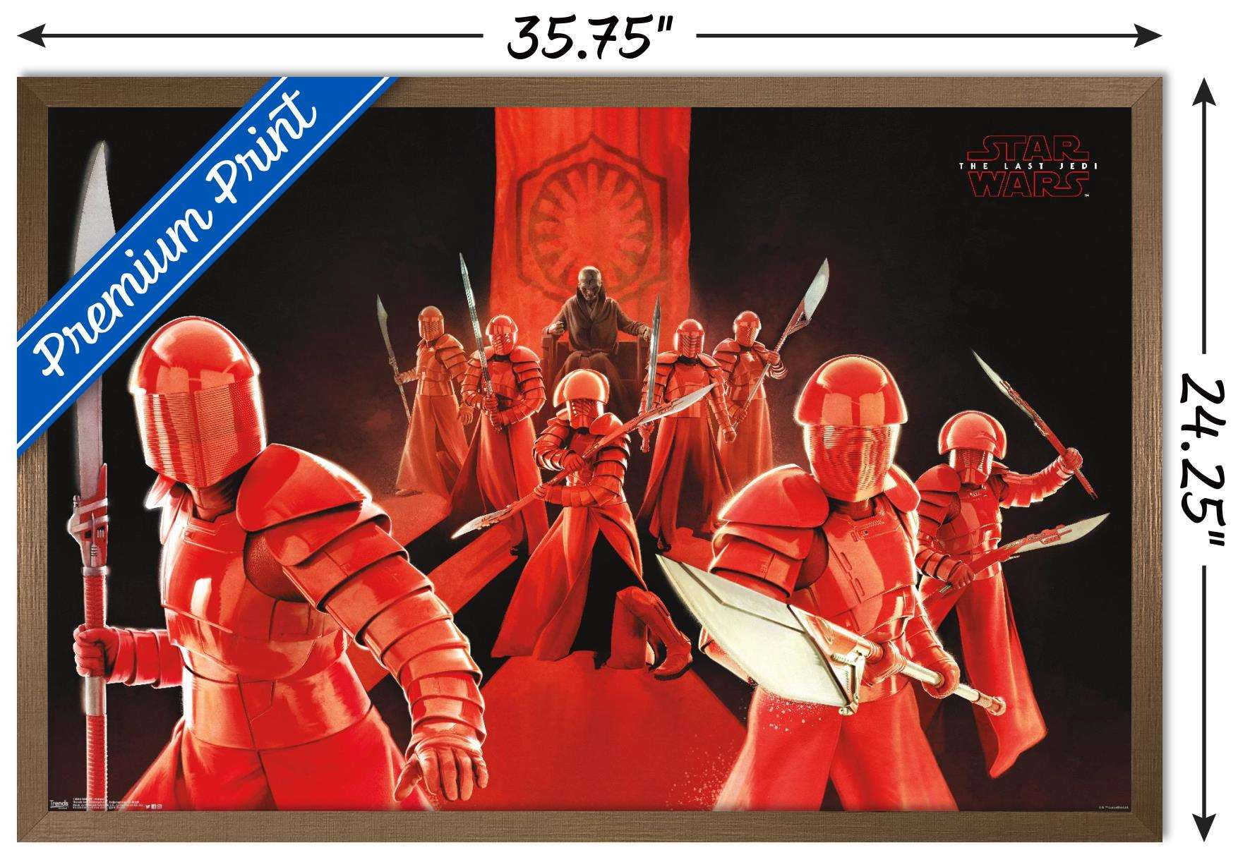 Star Wars: The Last Jedi - Defend Wall Poster, 22.375" x 34", Framed