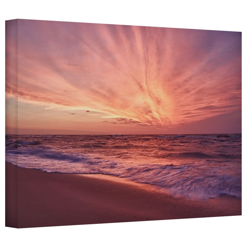ArtWall Dan Wilson "Outer Banks Sunset III" Gallery-Wrapped Canvas
