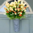 thumbnail image 5 of Sunjoy Tech Tulips Artificial Flowers Faux Silk Tulip Stems for Easter Spring Wreath Wedding Bouquet Centerpiece Floral Arrangement Cemetery Table Décor 14" Tall, 5 of 8