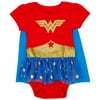 Wonder Woman DC Comics Symbol Snapsuit with Cape-0-3 Months