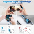 thumbnail image 6 of USB C Cable,USB C to USB C Cable 6ft Right Angle 90 Degree 3Pack FiveBox Nylon 100W PD Type C Fast Charging Cord USB C to Type C Charger Cables for Samsung,Blue+Purple+White, 6 of 7
