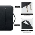 thumbnail image 7 of LLAYOO 14 Inch Laptop Sleeve Case Compatible with 14" Notebook Computer Chromebook Tablet,Handbag with Handle Strap Front Pocket Padded Briefcase Polyester Waterproof Cover Protective Bag, Black, 7 of 7