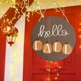 thumbnail image 1 of Welcome Sign Door Wreath Door Plaque Autumn Decoration Bow Maple Leaf Wreath Home Decor Welcome Sign Hanging Decor, 1 of 8