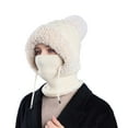 thumbnail image 2 of Unisex Winter Balaclava Hood with Face Mask and Neck Warmer,Cold Weather Ski Mask for Outdoor Activities,Soft Plush Thermal Hood for Skiing, Cycling,Adjustable Face Covering Winter Hat for Women Men, 2 of 7
