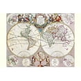 thumbnail image 2 of Seney, John 14x11 White Modern Wood Framed Museum Art Print Titled - World Map with Figural Representations of the Worlds Peoples, 2 of 4