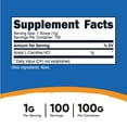 thumbnail image 2 of Nutricost Acetyl L-Carnitine ALCAR Powder Supplement, 100 Grams, 1g Per Serving, 2 of 2