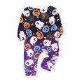 thumbnail image 4 of Spooky Family Pajamas Set Crew Neck Long Sleeve, Stretchy Halloween Family Pajamas with Ghost Web Print, Fun Matching Halloween Pajamas for Trick or Treat Night, 4 of 4