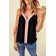 thumbnail image 3 of ABPHQTO Camiseta sin mangas con espalda cruzada para mujer Pink Bold Beautiful, 3 of 5