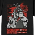 thumbnail image 2 of Sakamoto Days Favorite Characters Men's Black Short Sleeve Tee - XXL, 2 of 5
