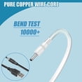thumbnail image 2 of USB to 3.5mm DC Power Cable, 2 Pack 5V Barrel Jack Charger Lead for Electric Toothbrush, Foreo Luna Replacement Cable Compatible with Mini Fan, LED Lights, Speaker, 2 of 7