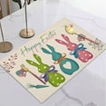 thumbnail image 4 of LIAMOBONDOPOLISE Vintage Happy Easter Placemats Spring Easter Place Mats Vintage Dining Table Decorations Bunny Chick Easter Holiday Table Mats For Kitchen Dining Decoration Novel Easter Design, 4 of 6