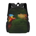 thumbnail image 3 of Balery Hybrid Parrot in the Forest Backpack for Men and Women - Durable 600D Oxford Cloth -Large Capacity, Water-Resistant School, Travel, and Hiking Bag, 3 of 9