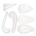 thumbnail image 3 of 6 Pcs Règle Courbe Multi-Fonction Plastique Variable Outil de Couture Étanchéité Vêtements, 3 of 8