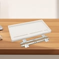 thumbnail image 6 of figatia under Desk PC Keyboard Drawer Tray Desktop Extender Replacement Saving Space Push and Pull Smooth 51.5x27cm Keyboard Organizer White 27mm W Rail, 6 of 8