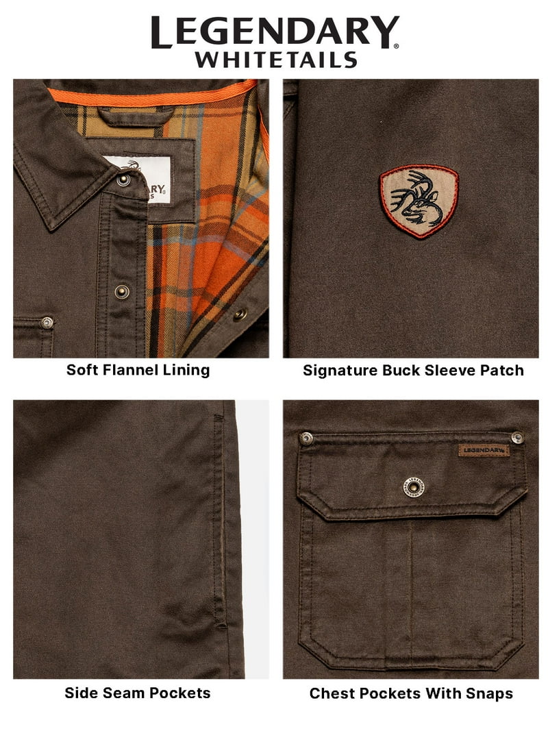 Legendary Whitetails Men's Journeyman Flannel Lined Shirt Jacket Legendary Whitetails Men's Journeyman Flannel Lined Shirt Jacket