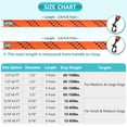thumbnail image 6 of VIVAGLORY Dog Leash, Heavy Duty Rope Lead with Padded Handle, Reflective, Small, Orange, 5 ft, 6 of 6