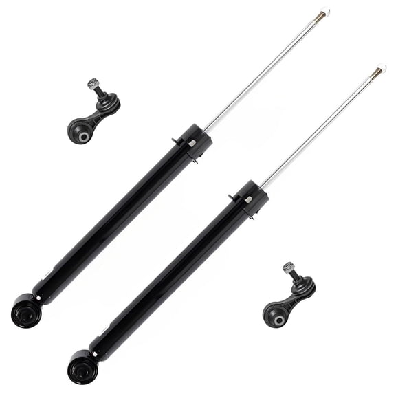 Detroit Axle - Rear 4pc Shock Absorbers Kit for 2016-2021 Honda Civic, 4 Shock Absorbers Assembly 2 Sway Bars Links 2016 2017 2018 2019 2020 2021 Replacement