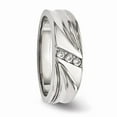 thumbnail image 5 of Stainless Steel Polished with CZ Ring Size: 11; for Adults and Teens; for Women and Men, 5 of 7