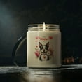 thumbnail image 5 of Happy Valentine's Day Boston Terrier holding flowers Soy Wax Candle Gentleman Dog Lover Gifts 16oz White Vanilla Candle - 03005, 5 of 5