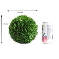 thumbnail image 2 of Admired By Nature ABN5P013-GRN-2 6 in. Faux Preserved Artificial Boxwood Ball Topiary Plant - Set of 2, 2 of 5