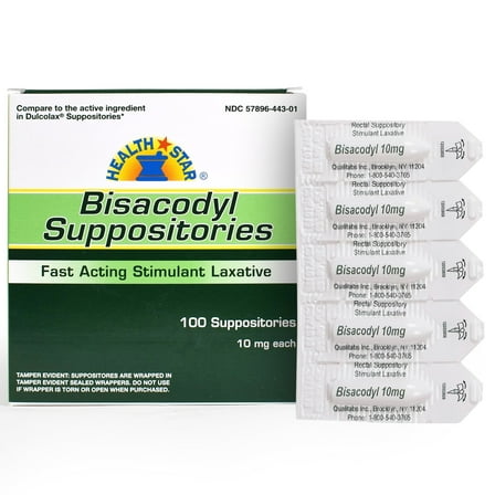 Laxative Geri-Care Suppository 100 per Box 10 mg Strength Bisacodyl
