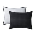 thumbnail image 5 of VCNY Home Embroidered 3-Piece Black Pick Stitch Microfiber Quilt Set, Full/Queen, 5 of 6