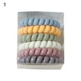 thumbnail image 2 of AURORA TRADE 6PCS Spiral Hair Ties, Coil Hair Ties, Phone Cord Hair Ties, Ponytail Hair Coils No Crease, 2 of 5