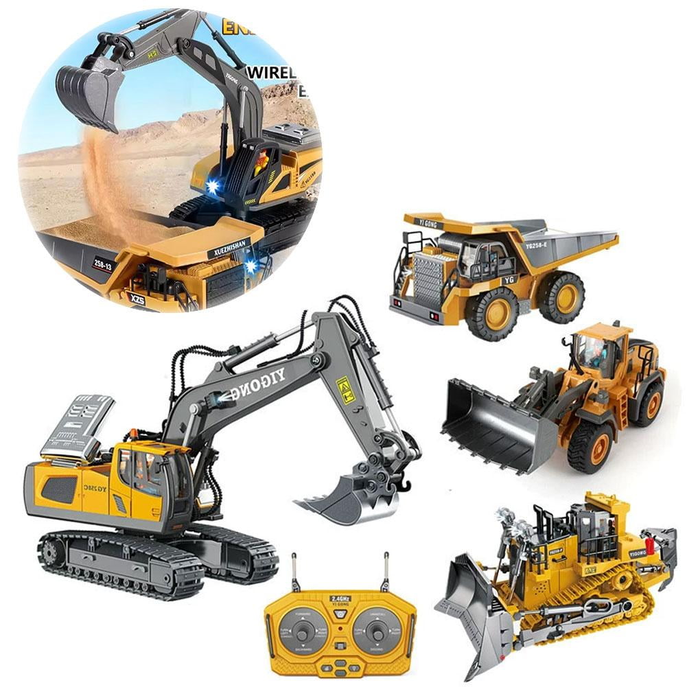 Rc Excavator 2.4g Remote Excavator Dump Truck Toy Rc Alloy Vehicle Construction Simulation Professional Model W9b7 Car
