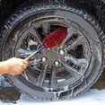 thumbnail image 3 of MYG Red Brush Car Wheel Wash Tire Soft Bristle Tyre Rim Detail Cleaning Tool Set, 3 of 9