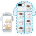 thumbnail image 1 of for iPhone 6 Plus/6S Plus/7 Plus/8 Plus Case,Silicone Cartoon Funny Cute Cool Kawaii Design Fun Animal Cover Cases for Boys Girls Women Big Ear Dog-fo, 1 of 4