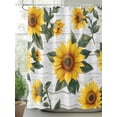 thumbnail image 2 of Fsddascl Farmhouse Sunflowers Shower Curtain Set - 72" x 78" Washable Bathtub Curtain with 12 Hooks, Botanical Floral Wooden Grain Waterproof Fabric Stall Shower Curtains for Bathroom/Bathtub Décor, 2 of 6