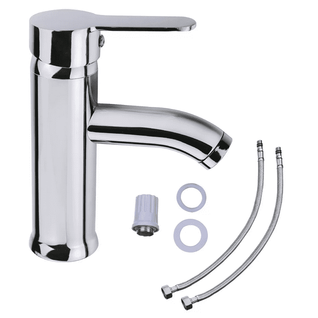 Llave Mezcladora Baja Monomando para Lavabo Fregadero Grifo Lavamanos Baño Femmto