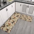 thumbnail image 2 of Beige Chicken Folk Pattern Kitchen Rugs Sets Of 2,Anti Fatigue Kitchen Mat Rugs Non Slip Washable,Decorative Kitchen Floor Mats for Kitchen,Sink,Laundry,17"x30"+17"x47", 2 of 7