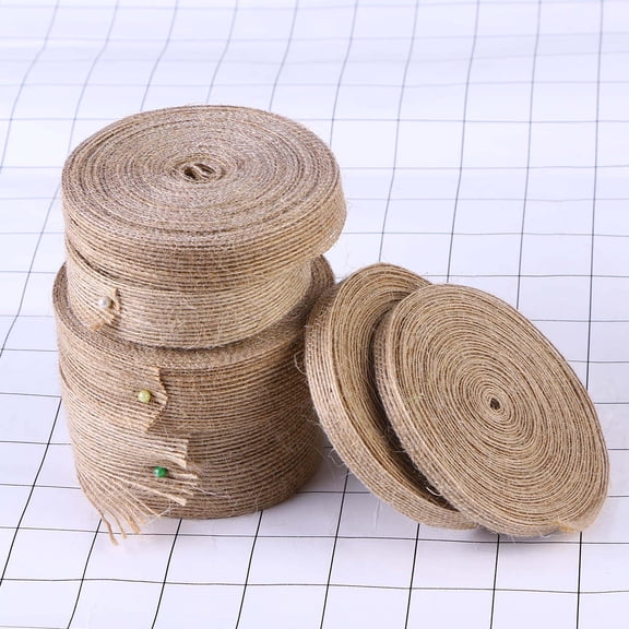 PENIKOKO Brown Jute Twine for Crafting and Weaving, 1 Set Natural Rustic String for Wedding Decorations and Projects