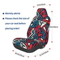 thumbnail image 2 of Lsque Geometric Elements Pattern Car Seat Covers for Front Seats , Waterproof Seat Covers for Cars, Sporty Front Seat Covers,Car Seat Cover Protector Front Seats, 2 of 5