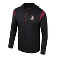 thumbnail image 2 of Men's Colosseum Black Florida State Seminoles Dozer Half-Zip Windshirt, 2 of 3
