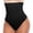 Black, variant on Vaslanda Thong Shapewear Tummy Control for Women Seamless Body Shaper Panties