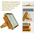 thumbnail image 4 of Lámpara LED Recargable de 100 W, 10000 lm, Luz de Trabajo Portátil con Panel Solar, Lámpara Recargable USB de 16500 mAh, para Camping, Obra, Garaje, Taller (A), 4 of 5