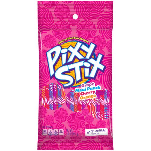 Pixy Stix Candy Filled Fun Straws, 3.52 Oz., 12 Count