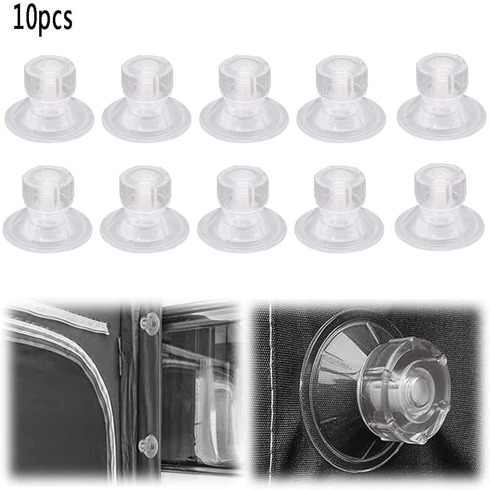 Lefu 10 Pcs Ventouses Crochet Auvent Kit de Réparation Latérale pour Caravane Véhicule Récréatif