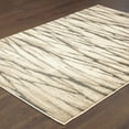thumbnail image 4 of HomeRoots 508666 10 x 13 ft. Ivory Sand & Ash Abstract Power Loom Stain Resistant Rectangle Area Rug, 4 of 5