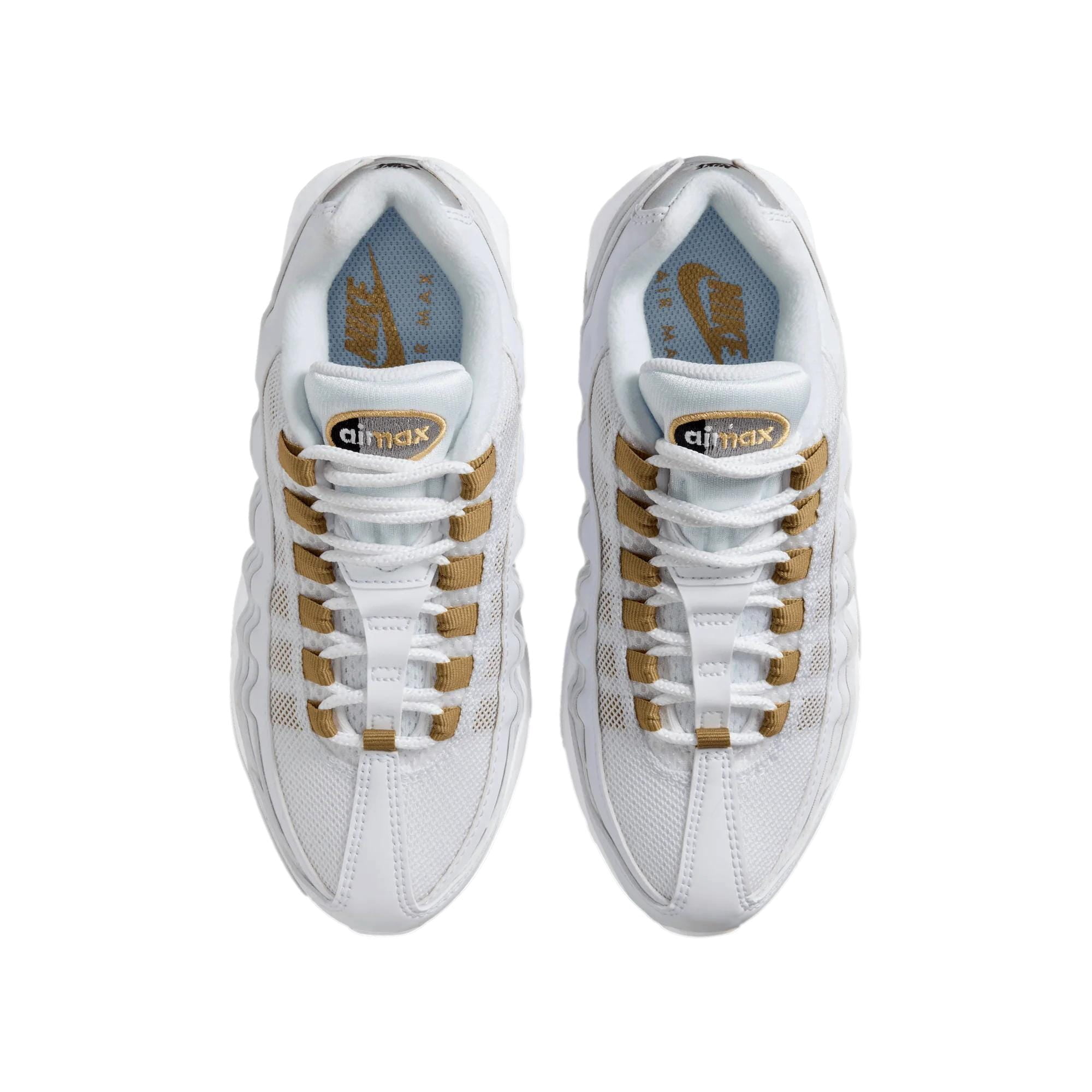 Nike Air Max 95 BB LTR White / Metallic Gold - Black  II4130-102 Grade-School Size 7