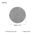 thumbnail image 2 of 48pcs Felt Furniture Pads, 1.8 Inch Round Small Felt Chair Leg Floor Protectors Prevent Scratches, Grey, 2 of 6