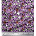thumbnail image 1 of Soimoi Velvet Fabric Cricket Ball,Rugby & Football Sports Printed Fabric 1 Yard 58 Inch Wide, 1 of 1