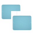 thumbnail image 1 of Oleegame 2PC Placemat Silicone Dish Drying Mat For Multiple Usage Easy Clean Heat Silicone Mat For Kitchen Counter Or Sink Refrigerator Or Drawer Liner, 1 of 9