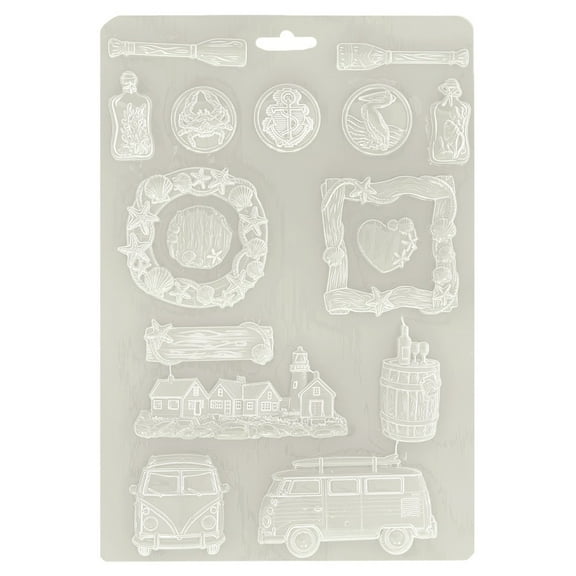 Stamperia Soft Maxi Mould A4-Silent Sea