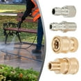 thumbnail image 4 of GLFILL 1/4inch Pressure Washer Coupling Quick Release Adapter Male Male Fitting Gardening Power Tools Accessories Replacement Parts D, 4 of 9