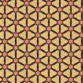 thumbnail image 1 of Ahgly Company Indoor Square Patterned Saffron Yellow Area Rugs, 7' Square, 1 of 6