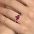 thumbnail image 4 of Gem Stone King 2.30 Ct Oval Red Ruby 925 Sterling Silver Ring, 4 of 6